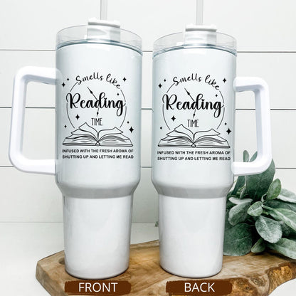 Smells Like Reading Time Stainless Steel Tumbler