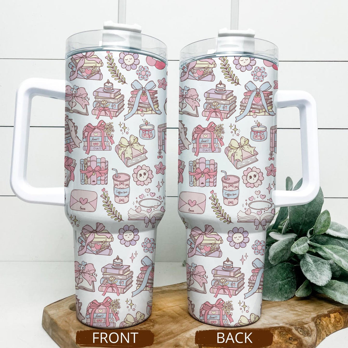 Pastel Bookish Tumbler