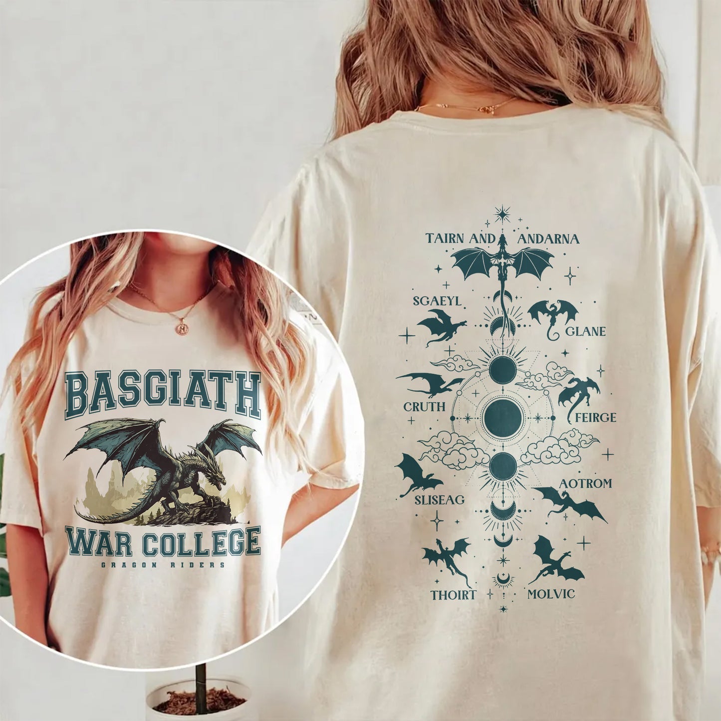 Basgiath War College T shirt Fourth Wing Fantasy Tee