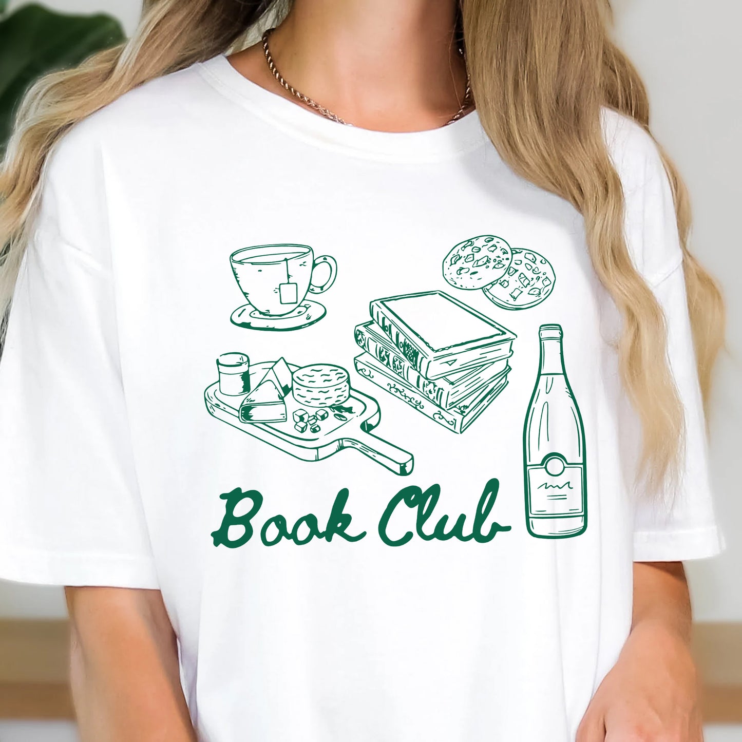 Book Club Snacks Comfort Colors Graphic Tee
