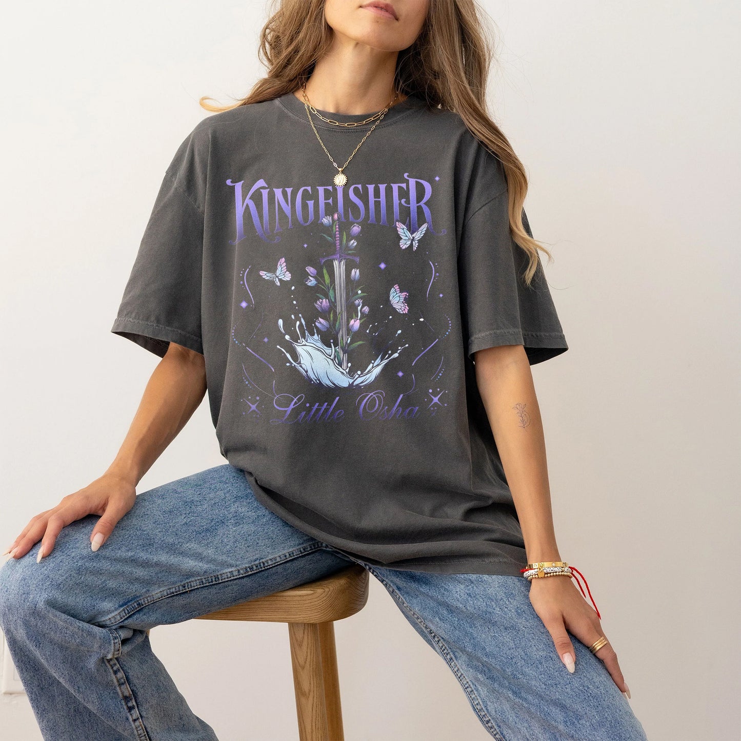 Kingfisher Comfort Colors T-Shirt – Little Osha Fantasy Sword Tee