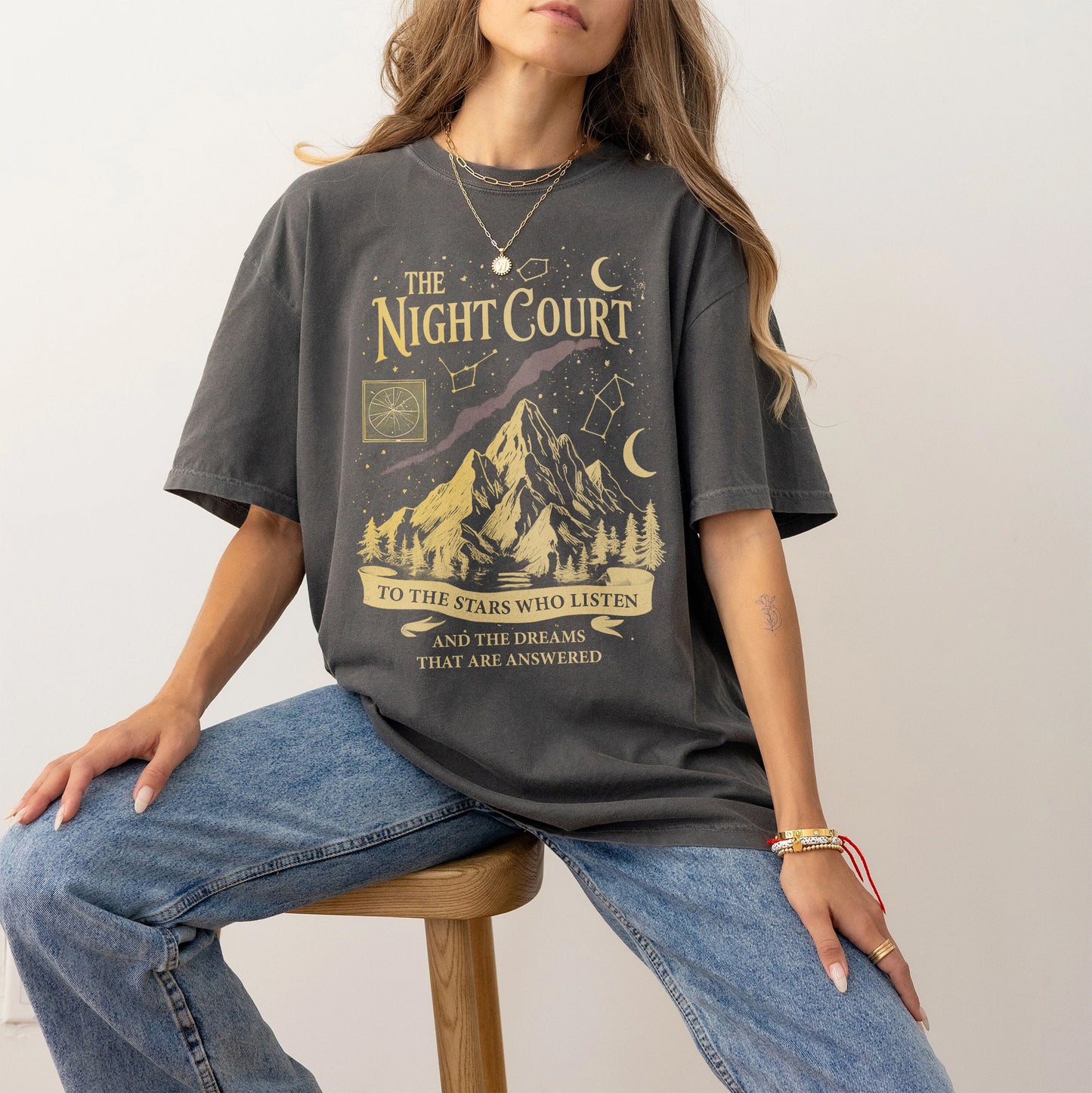 Night Court Comfort Colors T-Shirt – To the Stars ACOTAR Graphic Tee