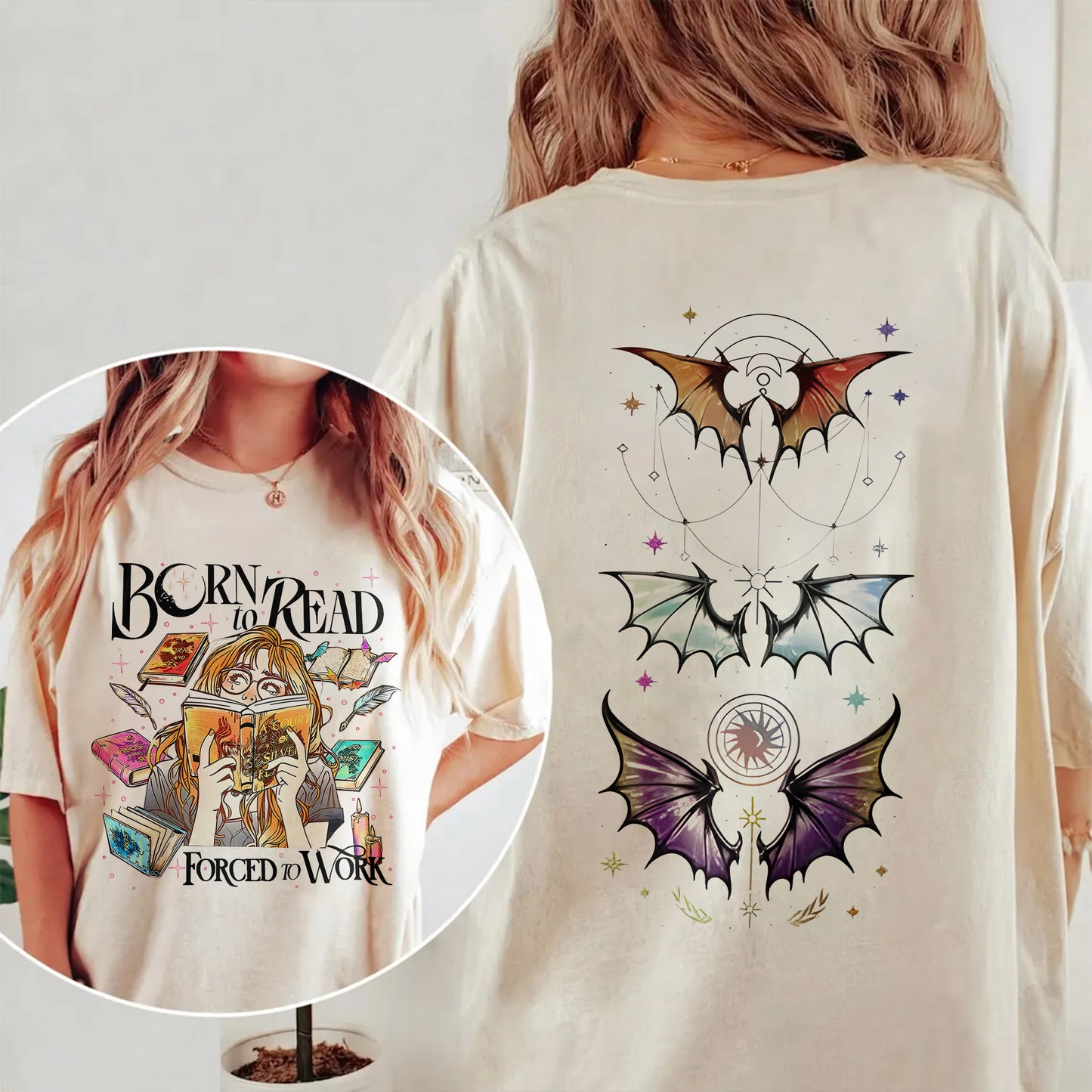 Born to Read Comfort Colors T-Shirt – ACOTAR Fantasy Book Lover Tee