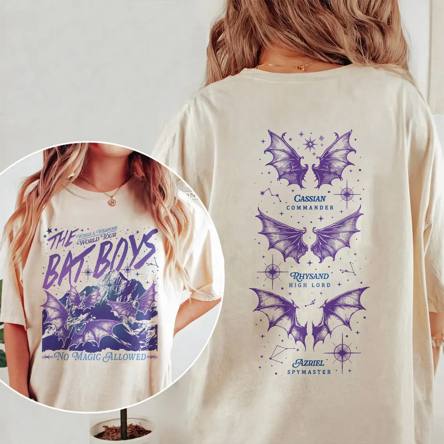 The Bat Boys World Tour Comfort Colors T-Shirt – Wings & Weapons Edition