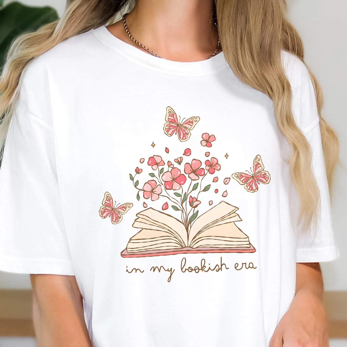 Floral Book Magic Comfort Colors T-Shirt