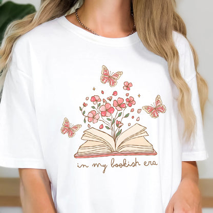 Floral Book Magic Comfort Colors T-Shirt