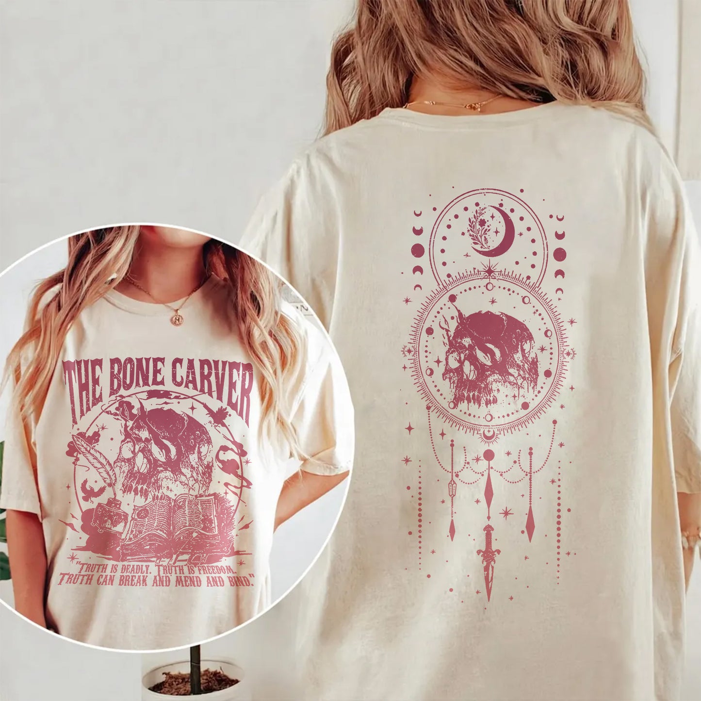The Bone Carver Comfort Colors T-Shirt – ACOTAR Dark Truth Edition