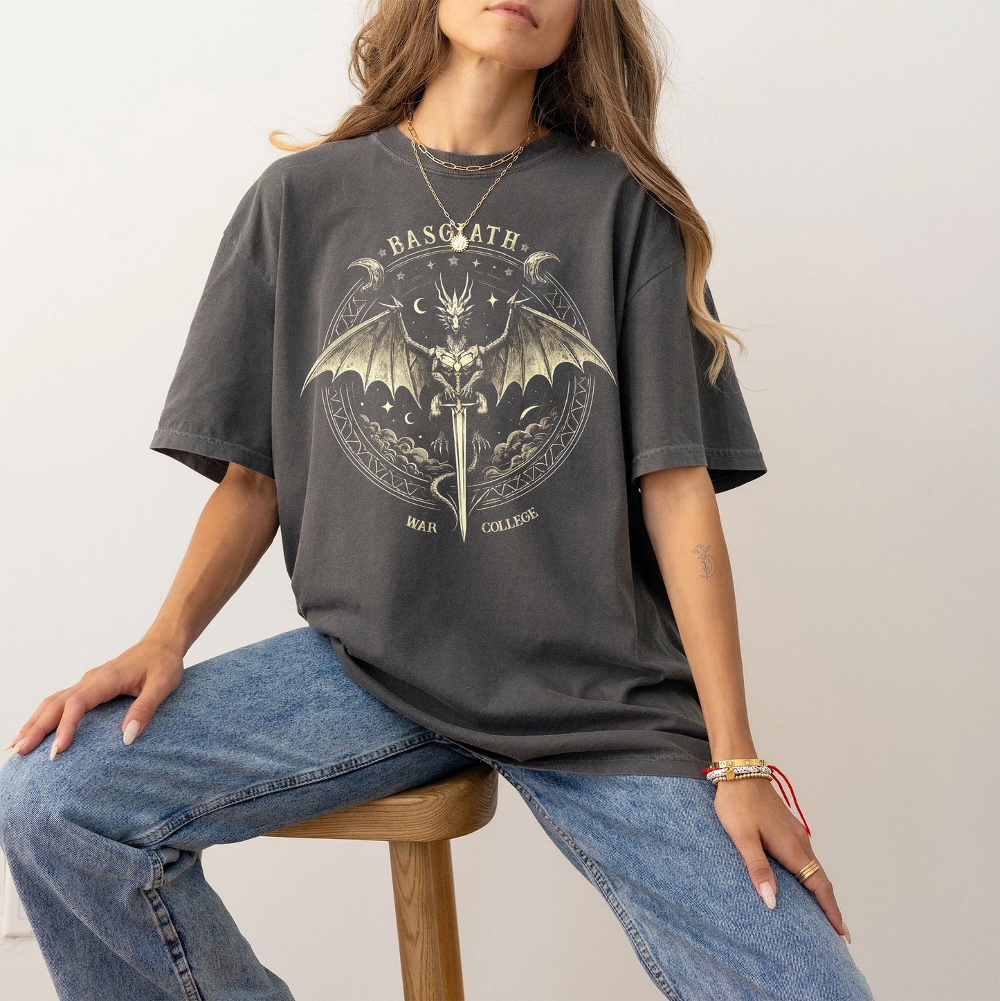 Basgiath War College T-Shirt – Fourth Wing Inspired Dragon Academy Tee