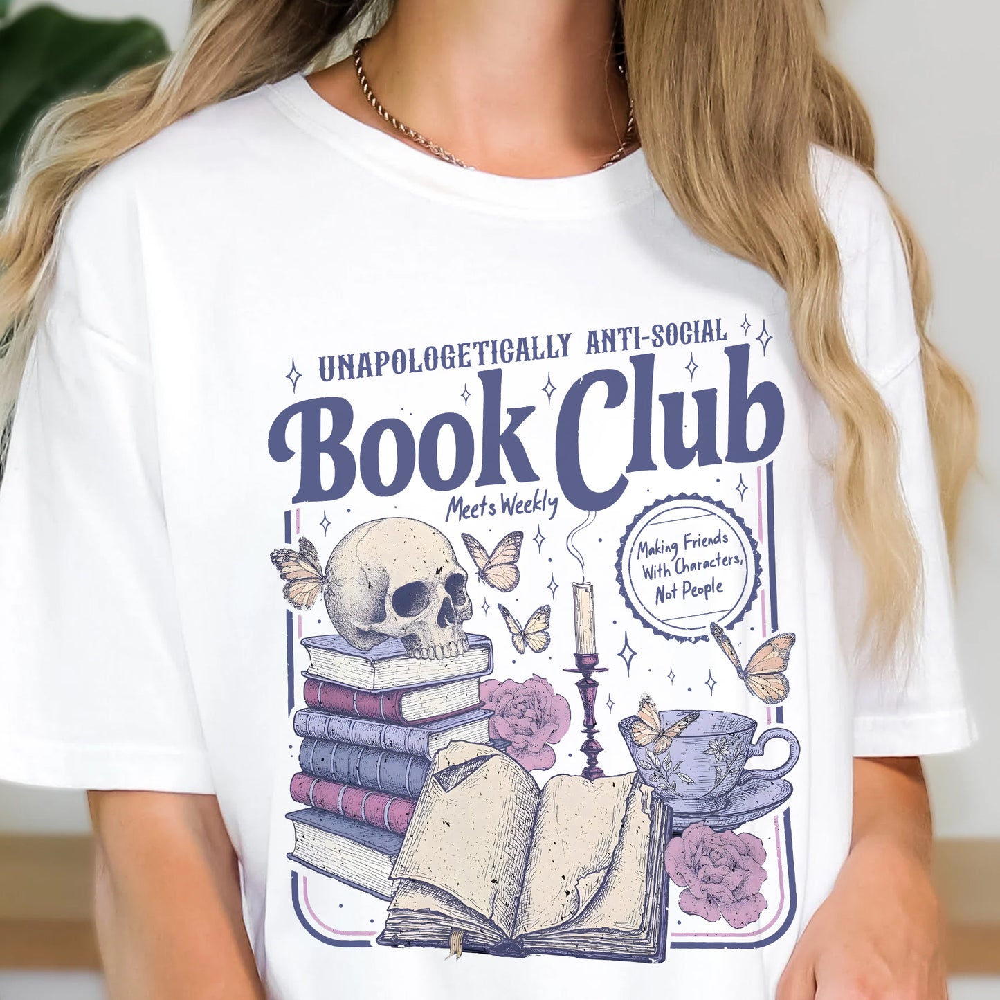 Anti-Social Book Club Comfort Colors Graphic Tee