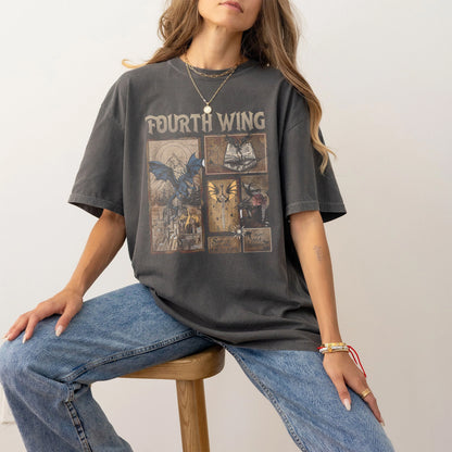Fourth Wing Comic Panel T-Shirt