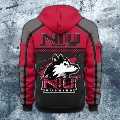 Northern Illinois HuskiesHoodie Half Zipper Custom Your Name EHIVM-07092718