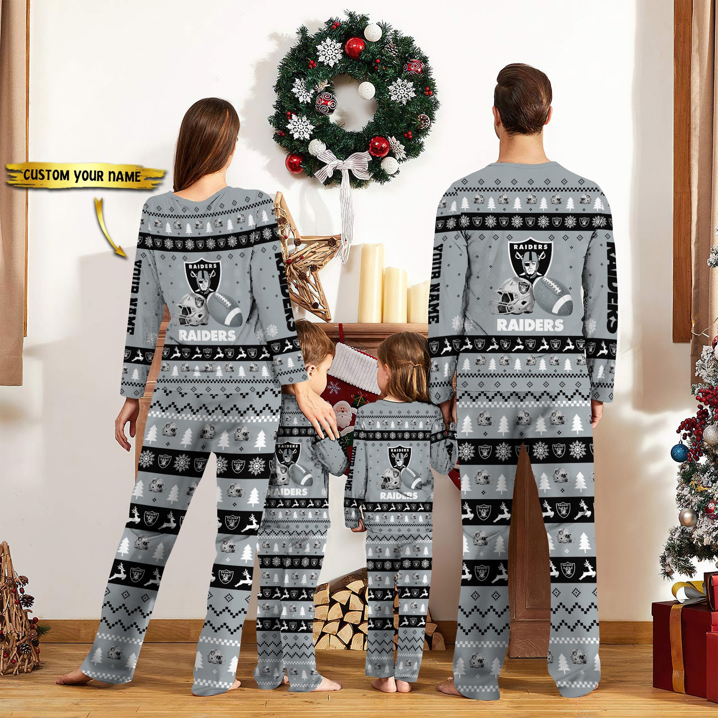 Las Vegas Raiders Pajamas Custom Your Name 2026 Versions, Christmas Gift EHIVM-52580