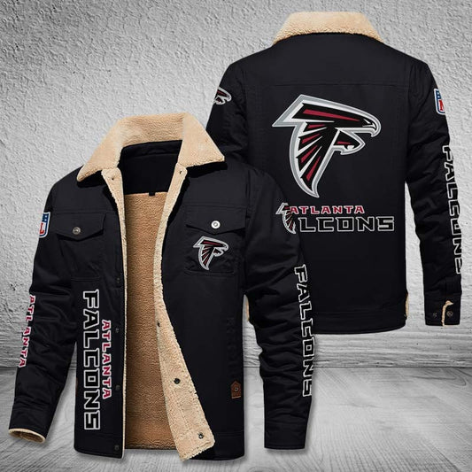Atlanta Falcons Fleece Lined Cargo Jacket Custom Your Name 2026 Version, Sport Fleece Jacket EHIVM-53615