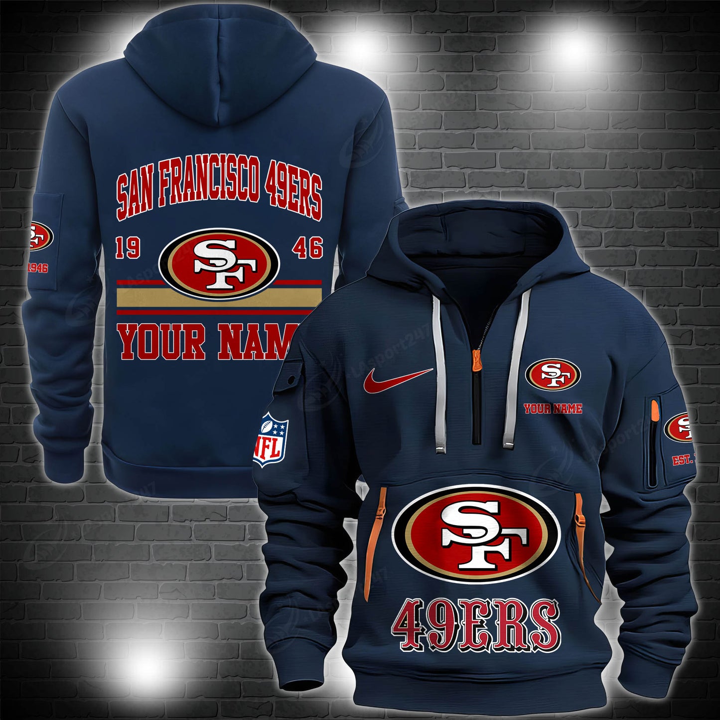 San Francisco 49ers Hoodie Shirt Custom Your Name 2025 Versions, Sport Hoodie Shirt EHIVM-57971