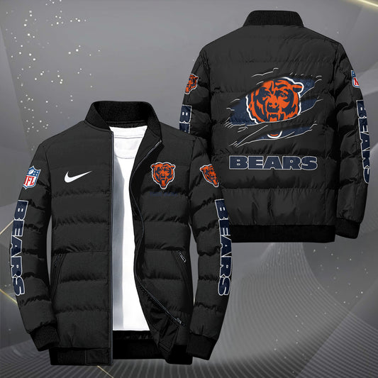 Chicago Bears Puffer Jacket Custom Your Name, Sport Jacket, FootBall Fan Gifts EHIVM-62479