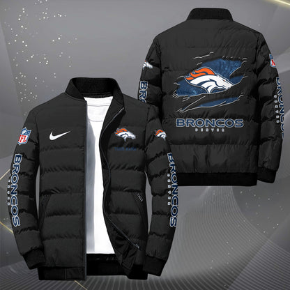 Denver Broncos Puffer Jacket Custom Your Name, Sport Jacket, FootBall Fan Gifts EHIVM-62479