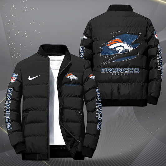 Denver Broncos Puffer Jacket Custom Your Name, Sport Jacket, FootBall Fan Gifts EHIVM-62479