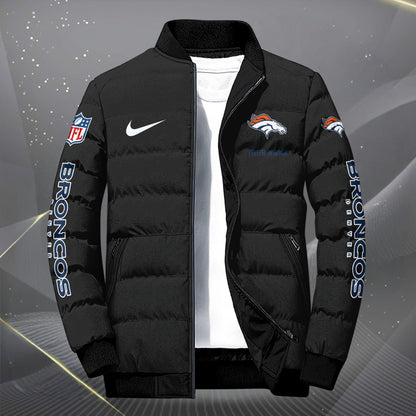 Denver Broncos Puffer Jacket Custom Your Name, Sport Jacket, FootBall Fan Gifts EHIVM-62479
