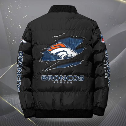 Denver Broncos Puffer Jacket Custom Your Name, Sport Jacket, FootBall Fan Gifts EHIVM-62479