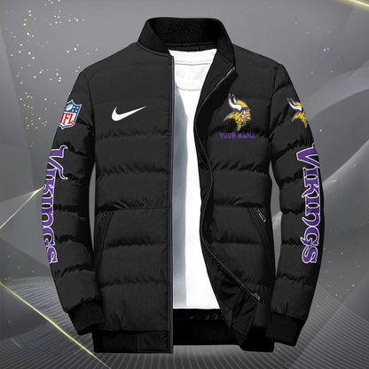 Minnesota Vikings Puffer Jacket Custom Your Name, Sport Jacket, FootBall Fan Gifts EHIVM-62479