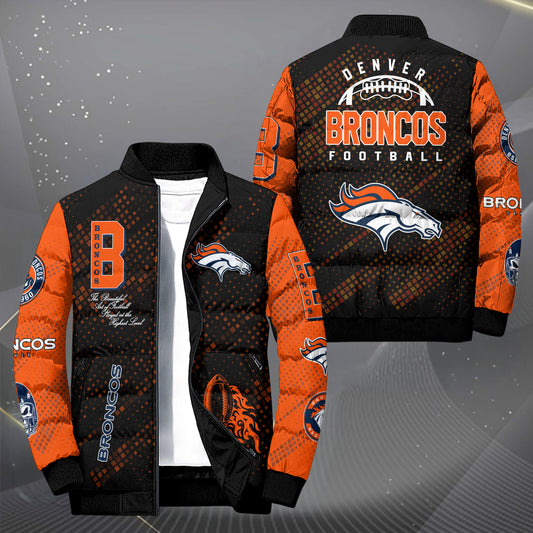 Denver Broncos Puffer Jacket Custom Your Name, Sport Jacket, FootBall Fan Gifts EHIVM-62495