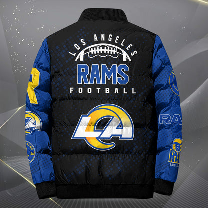 Los Angeles Rams Puffer Jacket Custom Your Name, Sport Jacket, FootBall Fan Gifts EHIVM-62495