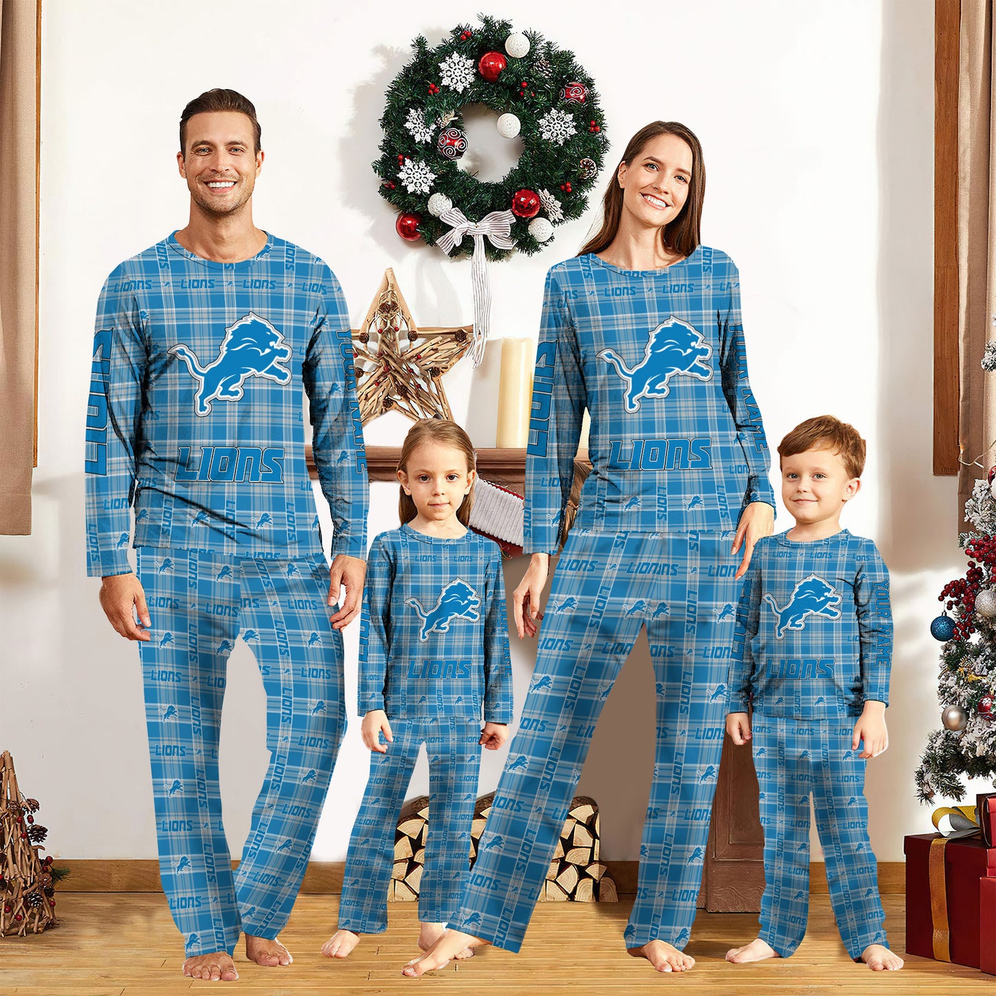 Detroit Lions Pajamas Custom Your Name 2026 Versions, Christmas Gift EHIVM-62587