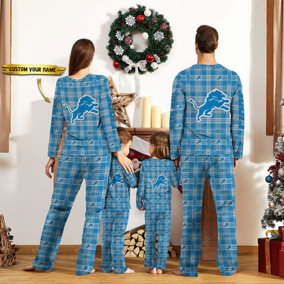 Detroit Lions Pajamas Custom Your Name 2026 Versions, Christmas Gift EHIVM-62587