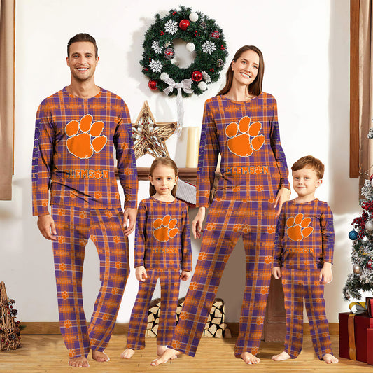 Clemson TigersPajamas Set Custom Your Name 2026 Versions, Christmas Gift EHIVM-62690