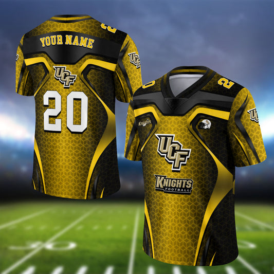 UCF Knights Vneck Football Jersey Personalized Your Name And Number, Football Jersey For Football Lovers ETHY-0102275