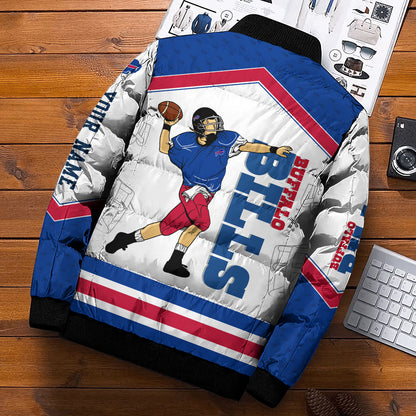 Buffalo Bills Puffer Jacket Personalized Your Name, Sport Jacket For Fans ETHY-46570