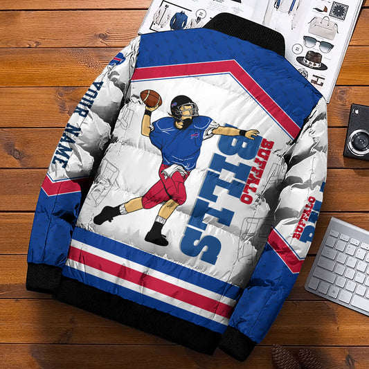 Buffalo Bills Puffer Jacket Personalized Your Name, Sport Jacket For Fans ETHY-46570