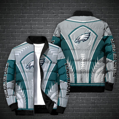Philadelphia Eagles Puffer Jacket Personalized Your Name, Sport Gift For Fans ETHY-46571