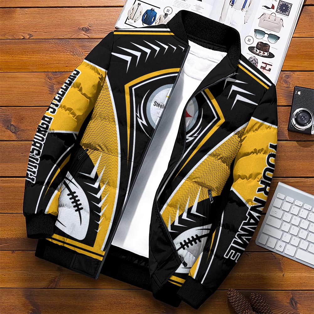Pittsburgh Steelers Puffer Jacket Personalized Your Name, Sport Gift For Fans ETHY-46571