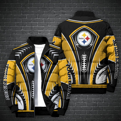 Pittsburgh Steelers Puffer Jacket Personalized Your Name, Sport Gift For Fans ETHY-46571
