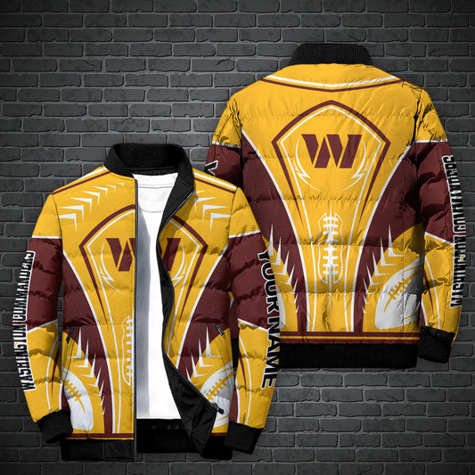 Washington Commanders Puffer Jacket Personalized Your Name, Sport Gift For Fans ETHY-46571
