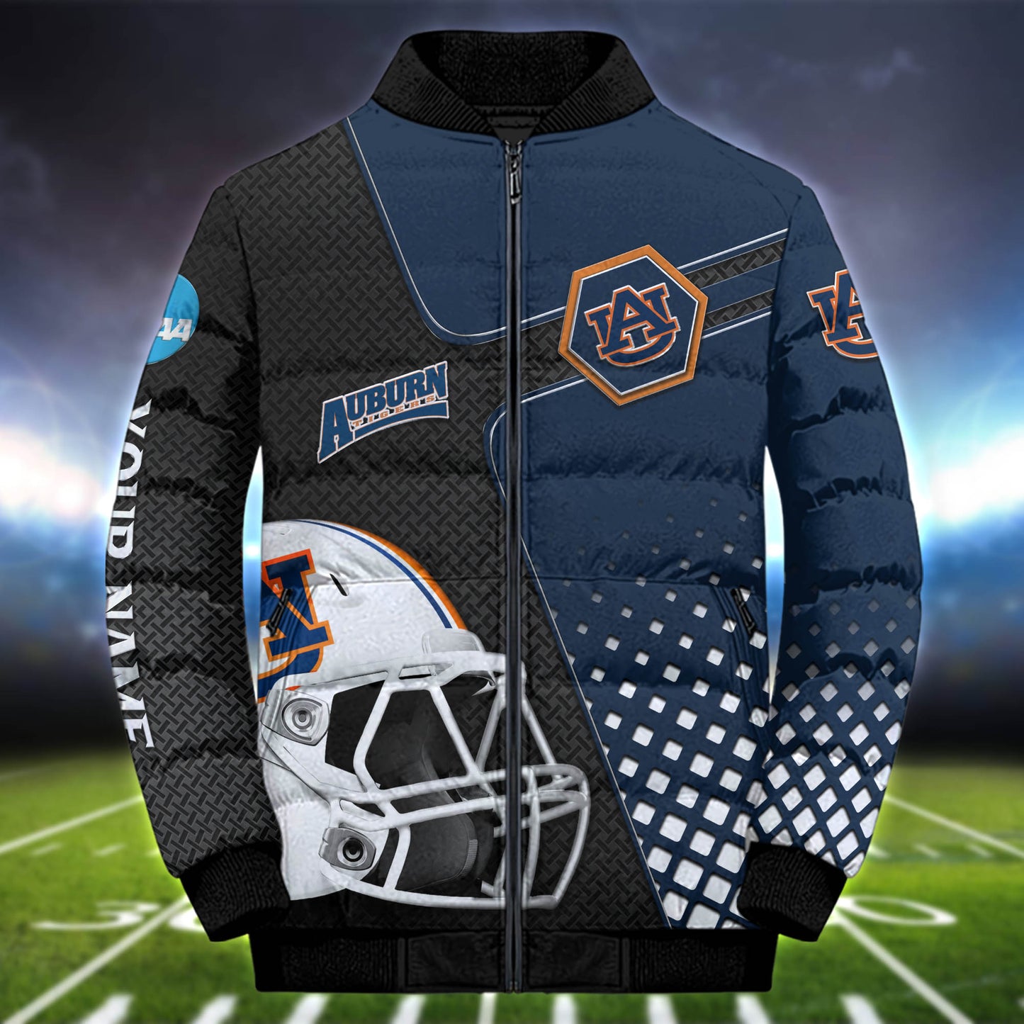 Auburn Tigers Team Puffer Jacket Personalized Your Name, Sport Gifts Idea for Fan ETHY-52667