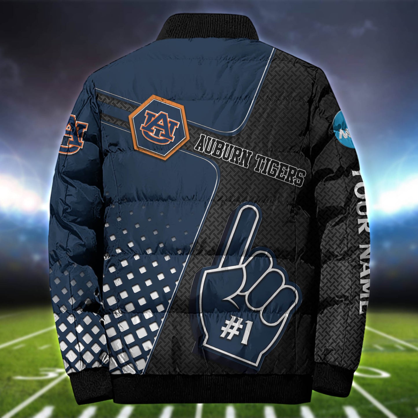 Auburn Tigers Team Puffer Jacket Personalized Your Name, Sport Gifts Idea for Fan ETHY-52667