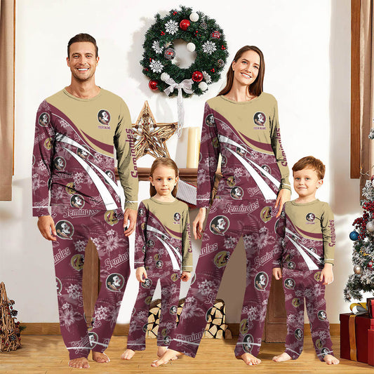 Florida State Seminoles Pajamas Personalized Your Name, Sport Pajamas, Christmas Gifts For Sport Fan ETHY-053038