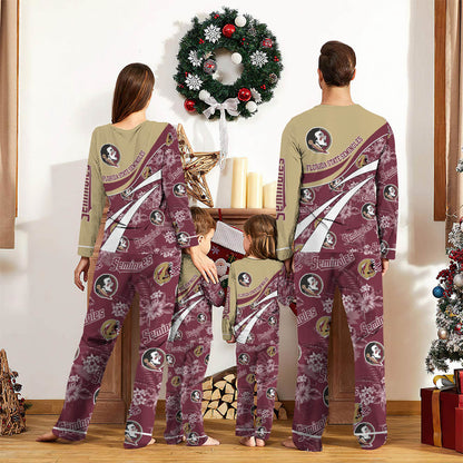 Florida State Seminoles Pajamas Personalized Your Name, Sport Pajamas, Christmas Gifts For Sport Fan ETHY-053038