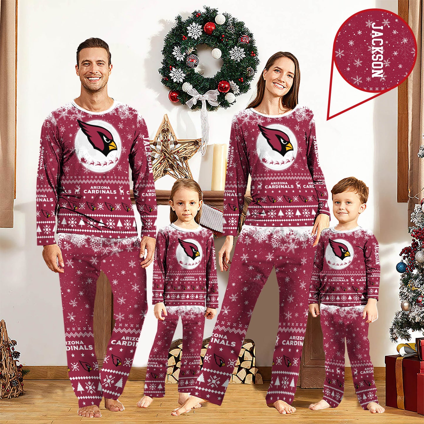 Arizona Cardinals NFL-Pajamas Personalized Your Name, Sport Pajamas For Fans ETHY-062762