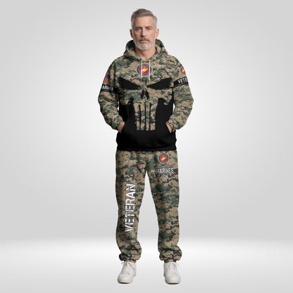 US Marine Corps Military US Military Veteran Camouflage Hoodie And Sweatpants, US Military Veteran Gifts, Gift For Veterans ETRG-07302965