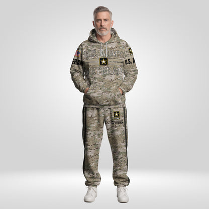 US Army Camouflage Hoodie And Sweatpant, US Military Veteran Combo Hoodie And Sweatpant, US Veteran Gifts ETRG-08083066