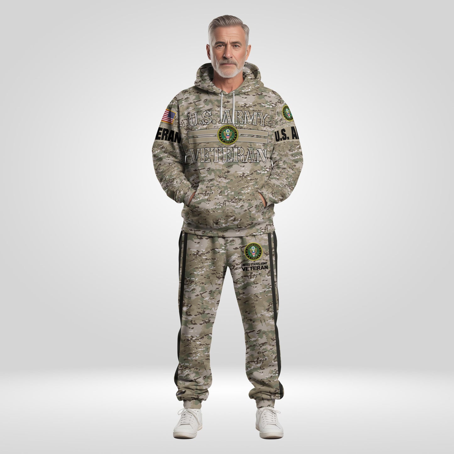 US Army Military Camouflage Hoodie And Sweatpant, US Military Veteran Combo Hoodie And Sweatpant, US Veteran Gifts ETRG-08083066