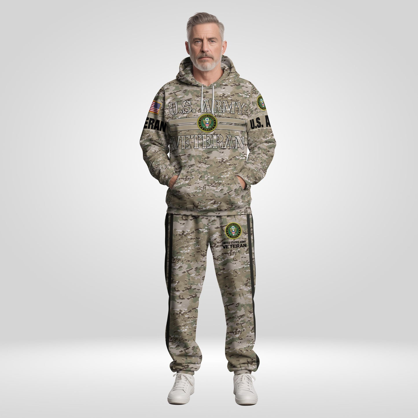 US Army Military Camouflage Hoodie And Sweatpant, US Military Veteran Combo Hoodie And Sweatpant, US Veteran Gifts ETRG-08083066