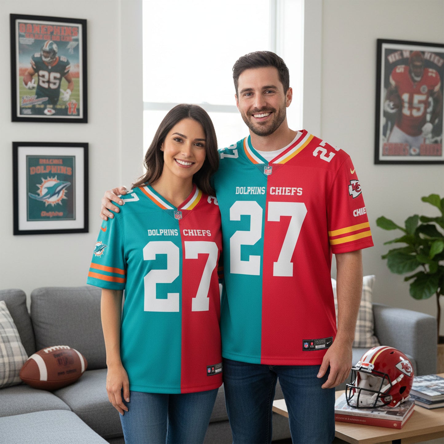 House Divided Vneck Football Jersey Custom Any Teams, Custom Name, Number And Team, House Divided Football Gift ETRG-08253279