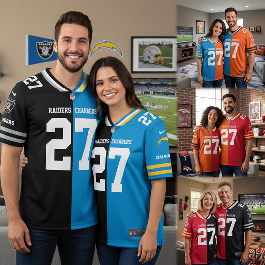 Las Vegas Raiders House Divided Vneck Football Jersey Custom Name, Number And Team, Sport Jerseys, Sport Gifts ETRG-09293711