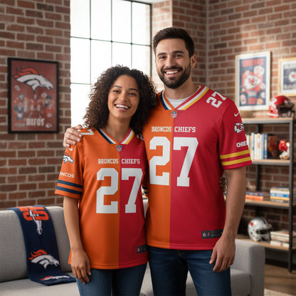 Los Angeles Chargers House Divided Vneck Football Jersey Custom Name, Number And Team, Sport Jerseys, Sport Gifts ETRG-09293711