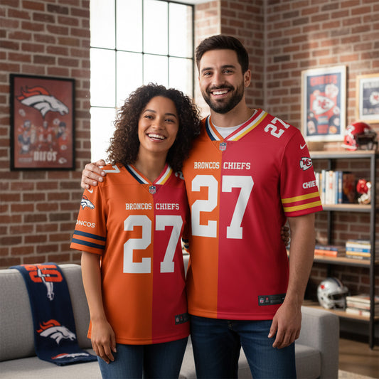 Los Angeles Chargers House Divided Vneck Football Jersey Custom Name, Number And Team, Sport Jerseys, Sport Gifts ETRG-09293711