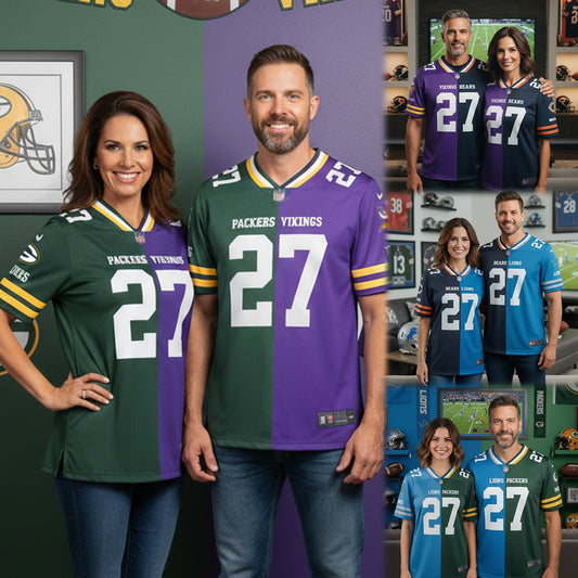 Green Bay Packers House Divided Vneck Football Jersey Custom Name, Number And Team, Sport Jerseys, Sport Gifts ETRG-09293713